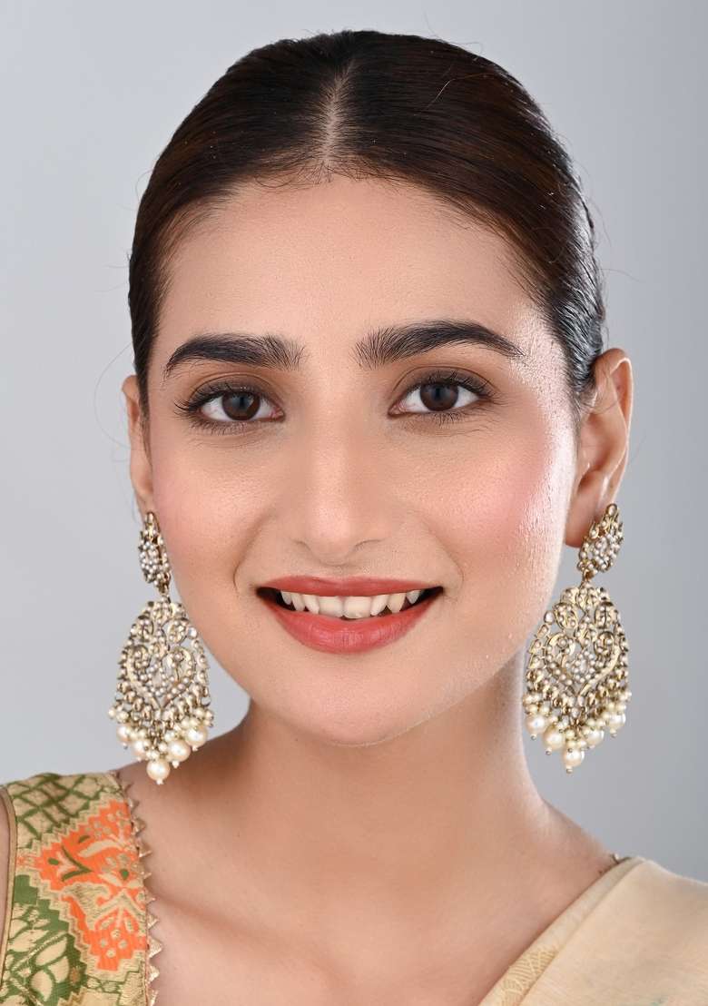 Golden  Zinc Alloy Earring - Indya
