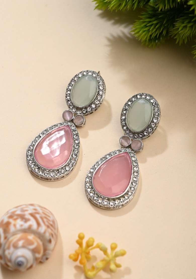 Pink  Zinc Alloy Earring - Indya
