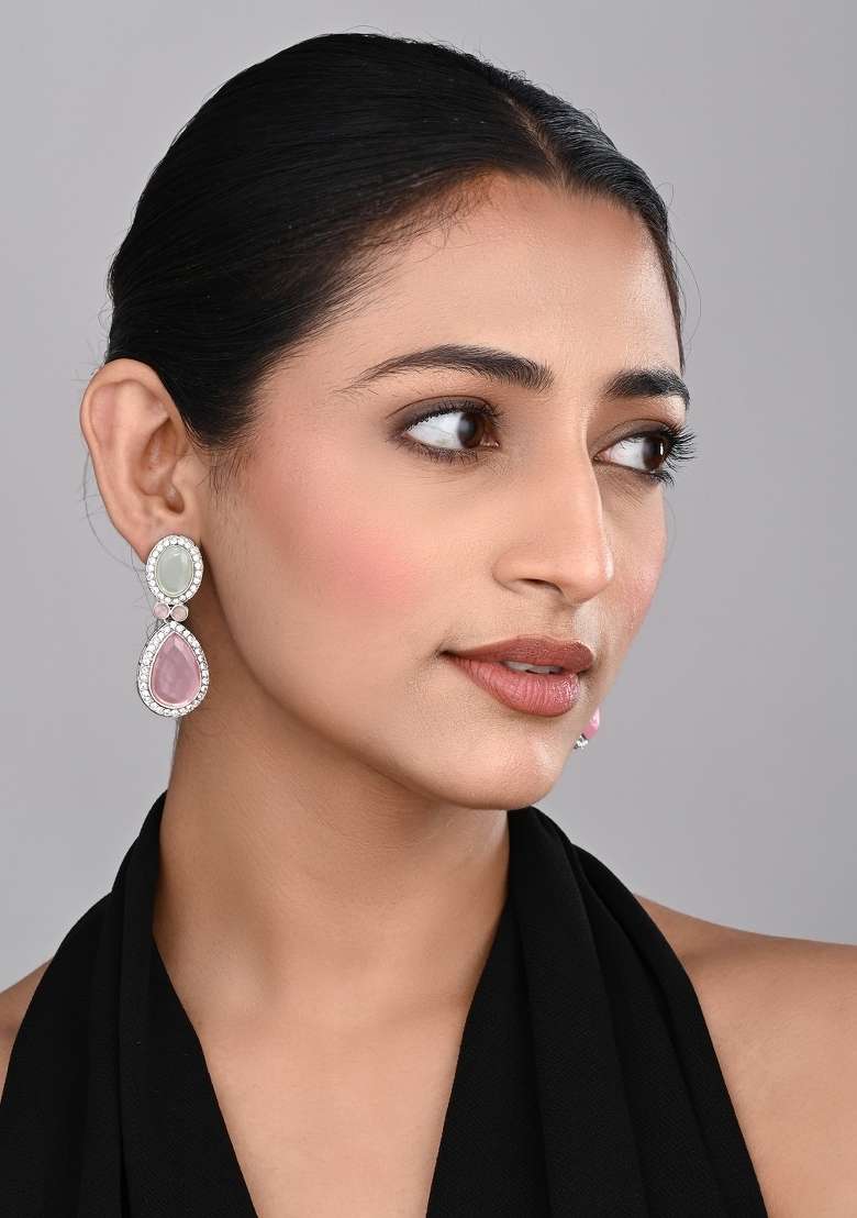 Pink  Zinc Alloy Earring - Indya