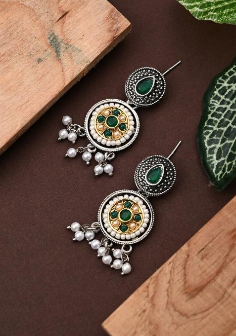 Green  Zinc Alloy Earring