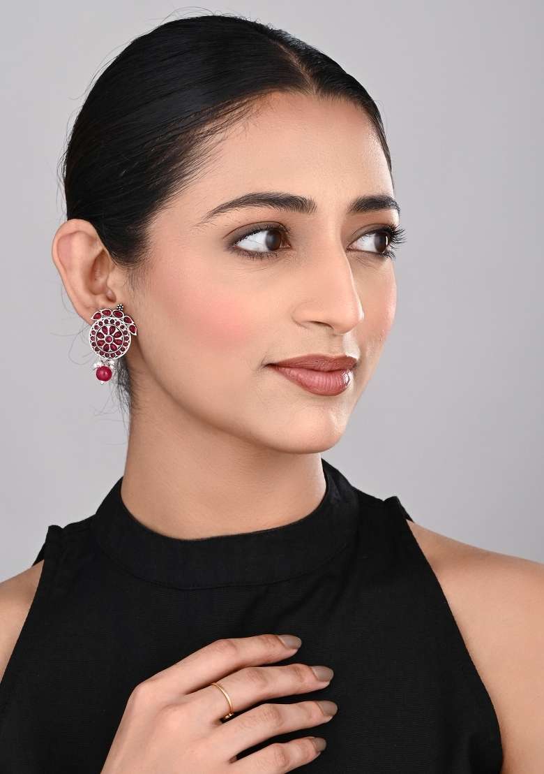 Pink  Zinc Alloy Earring - Indya