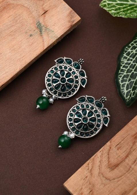 Green  Zinc Alloy Earring