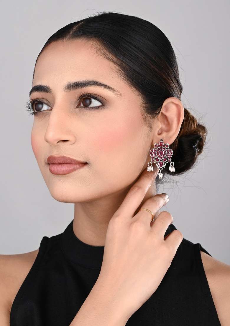 Green  Zinc Alloy Earring - Indya