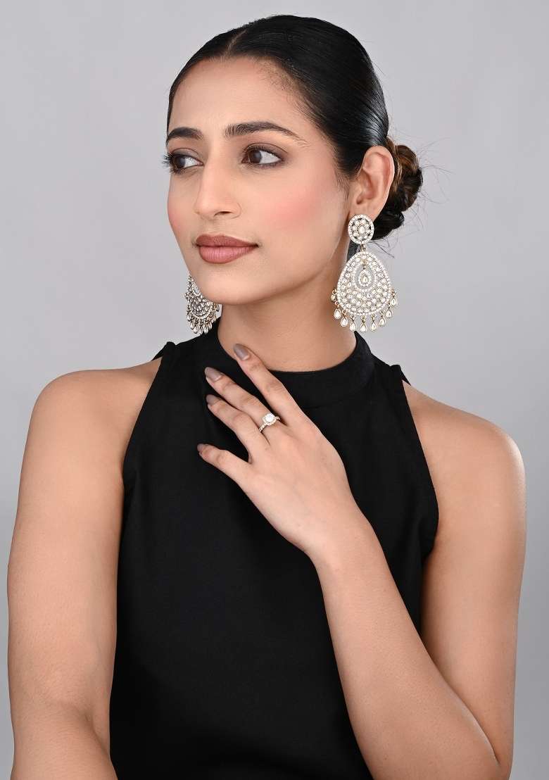 Golden  Zinc Alloy Earring - Indya