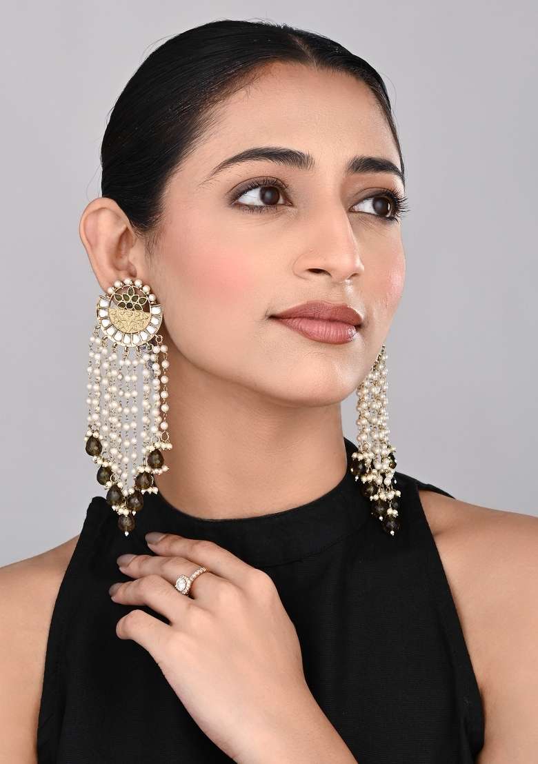 Green  Zinc Alloy Earring - Indya