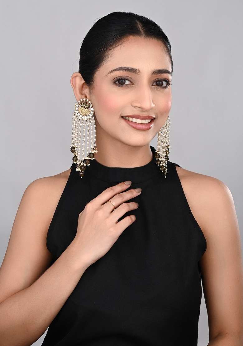 Green  Zinc Alloy Earring - Indya