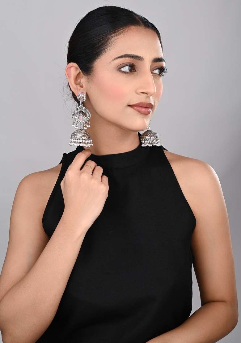 Pink  Zinc Alloy Earring - Indya