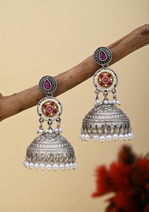 Red  Zinc Alloy Earring
