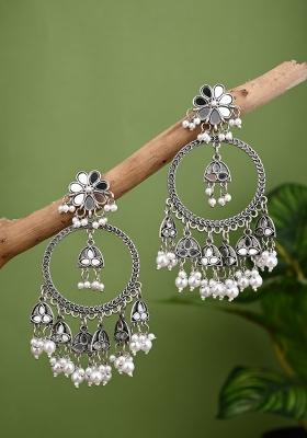 Silver  Zinc Alloy Earring