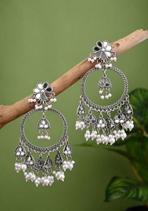 Silver  Zinc Alloy Earring