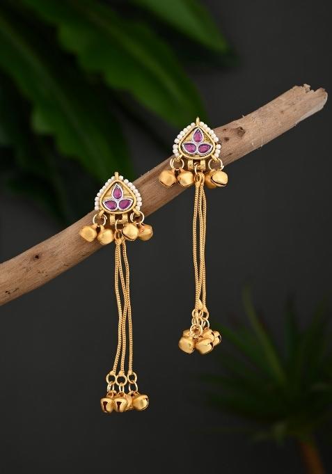 Red  Zinc Alloy Earring