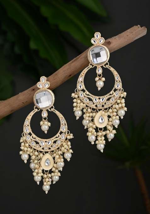 Golden  Zinc Alloy Earring