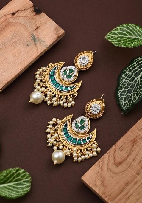Green  Zinc Alloy Earring