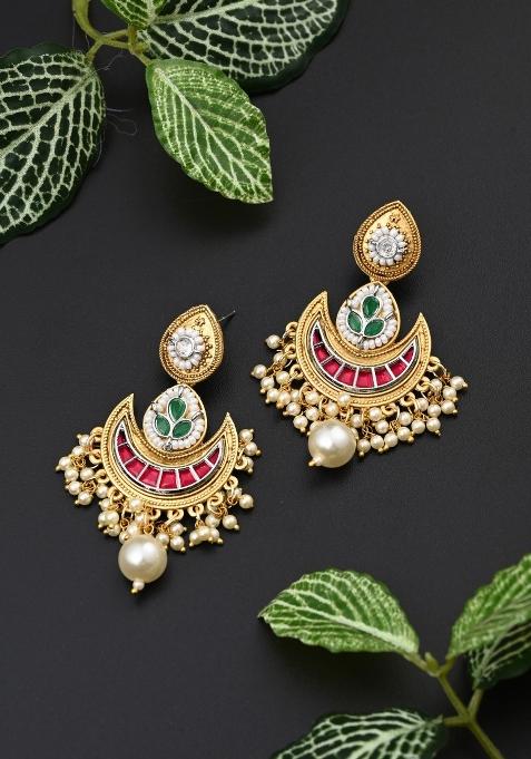 Red  Zinc Alloy Earring