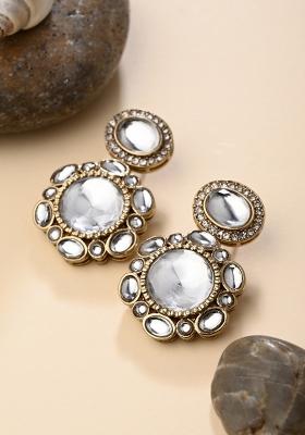 Golden  Zinc Alloy Earring