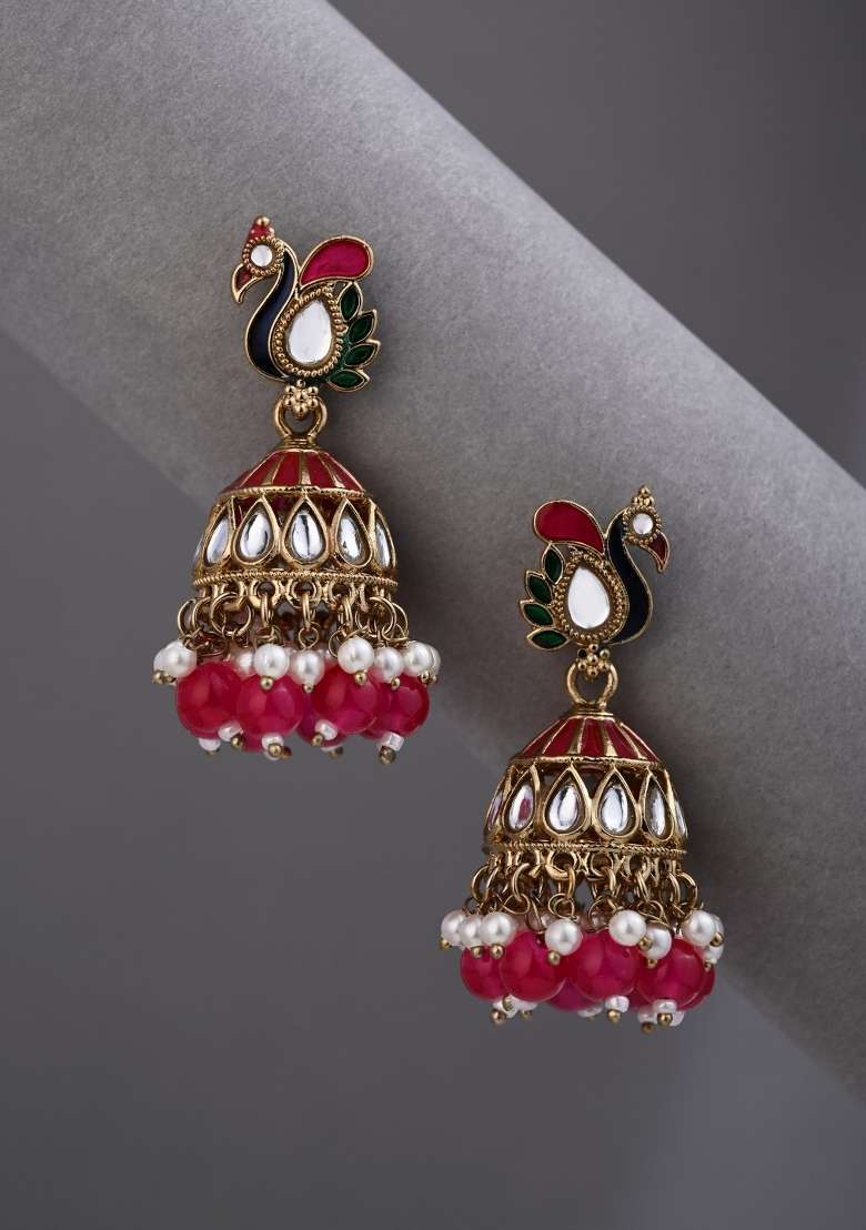 Pink  Zinc Alloy Earring - Indya