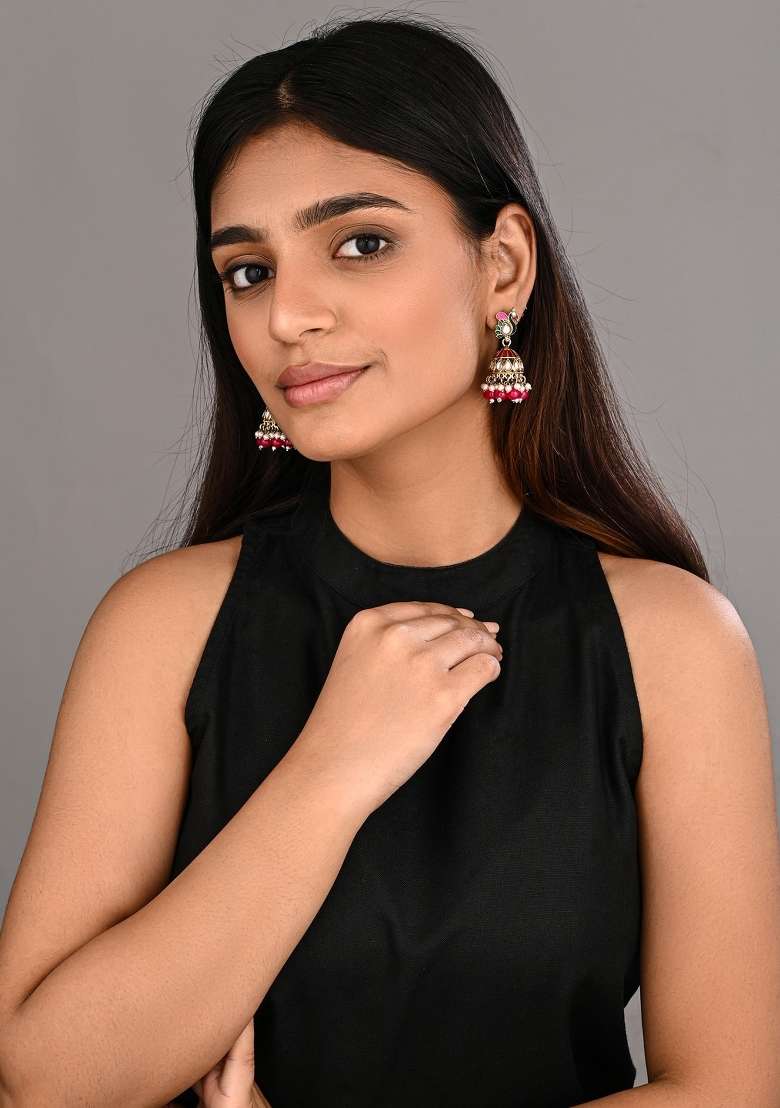 Pink  Zinc Alloy Earring - Indya