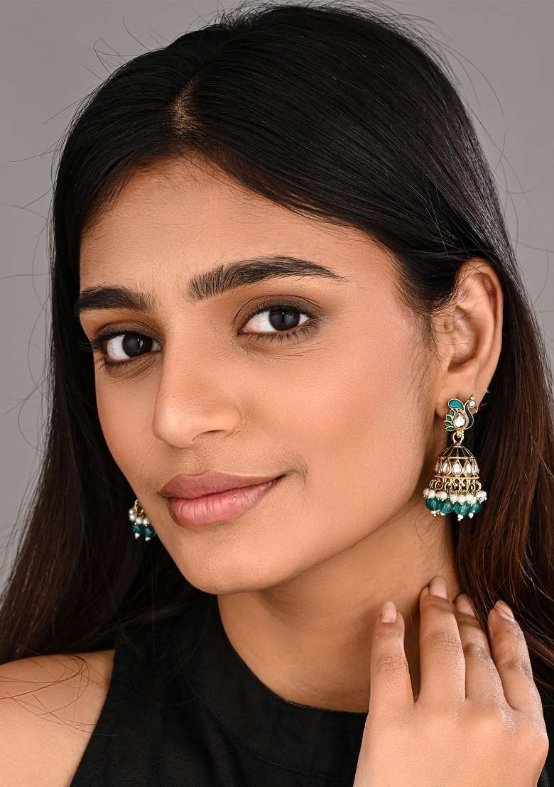 Blue  Zinc Alloy Earring - Indya
