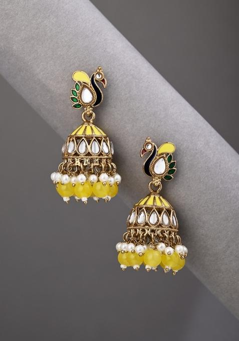Yellow  Zinc Alloy Earring