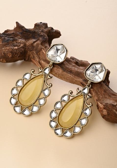 Yellow  Zinc Alloy Earring
