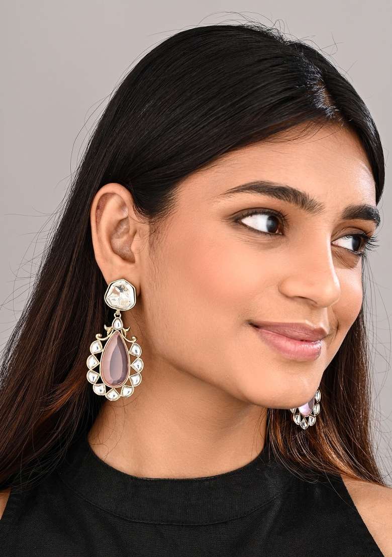 Pink  Zinc Alloy Earring - Indya