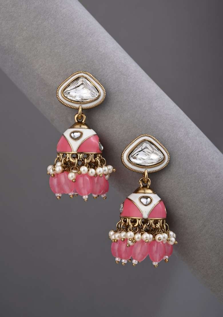 Pink  Zinc Alloy Earring - Indya