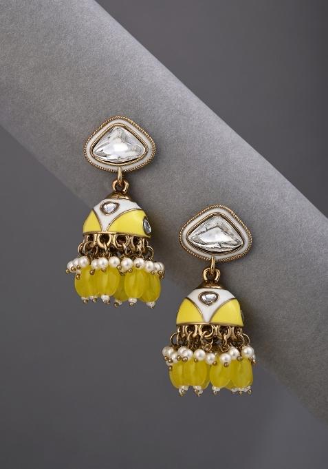 Yellow  Zinc Alloy Earring