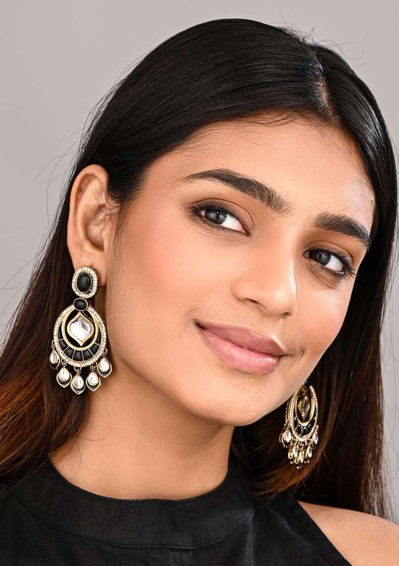 Red  Zinc Alloy Earring - Indya