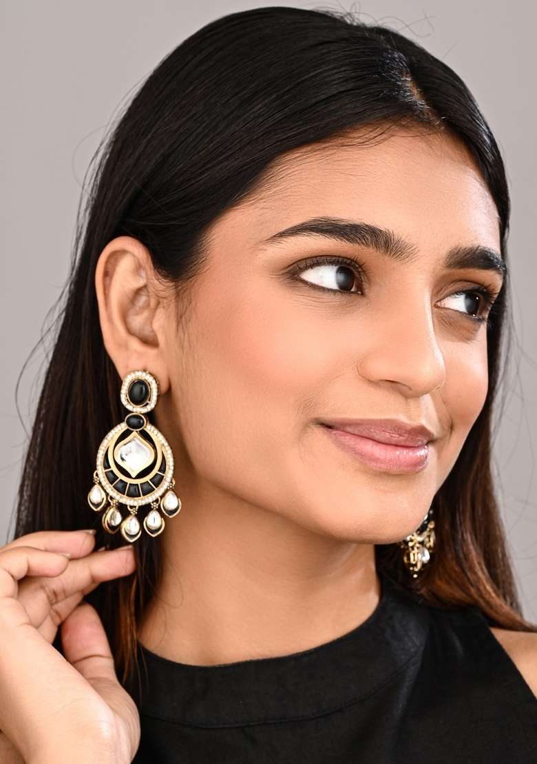 Red  Zinc Alloy Earring - Indya