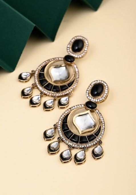 Black  Zinc Alloy Earring