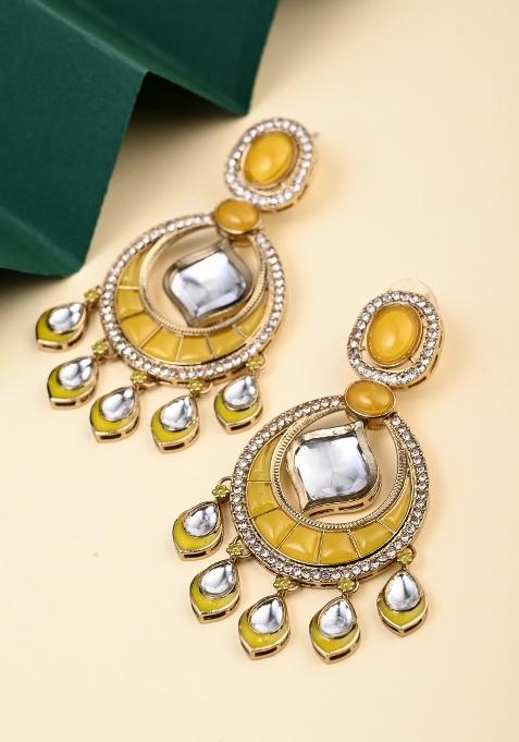 Yellow  Zinc Alloy Earring
