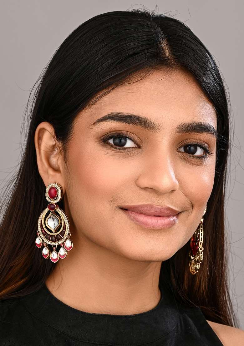 Pink  Zinc Alloy Earring - Indya