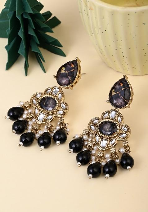 Black  Zinc Alloy Earring