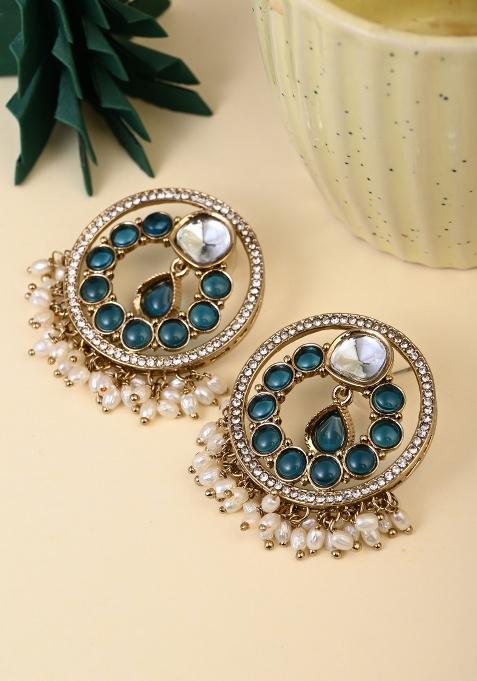Blue  Zinc Alloy Earring