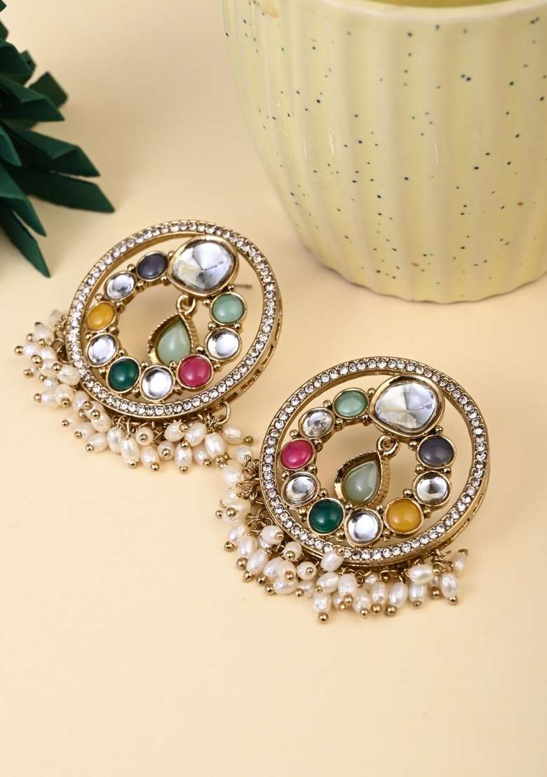 Multicolor  Zinc Alloy Earring - Indya