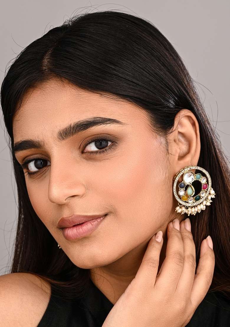 Multicolor  Zinc Alloy Earring - Indya