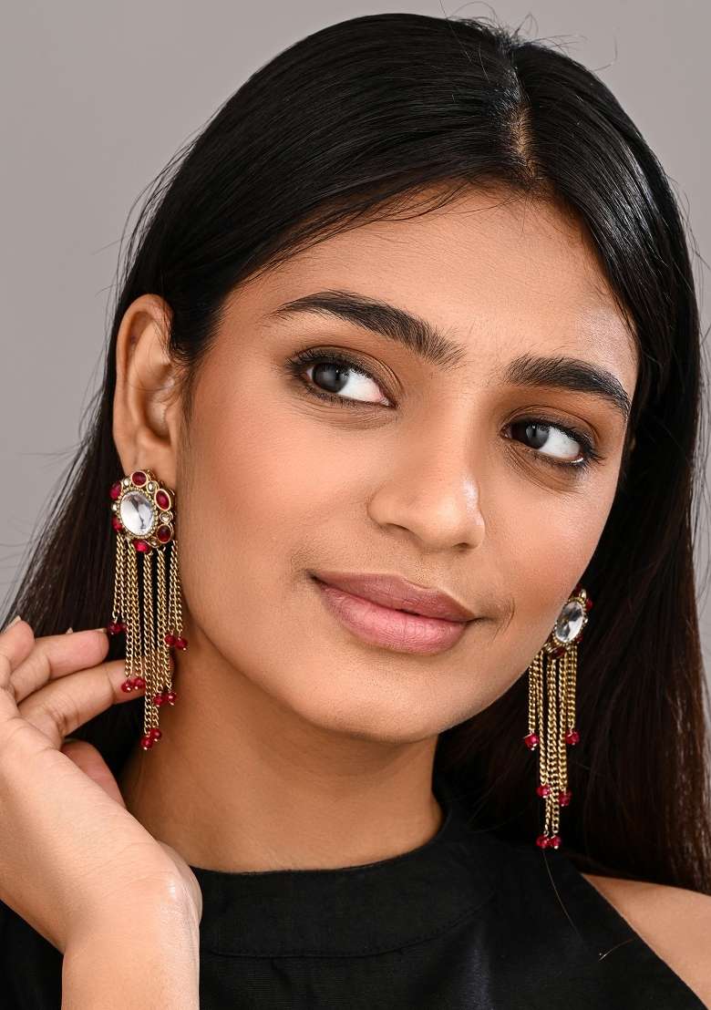 Pink  Zinc Alloy Earring - Indya