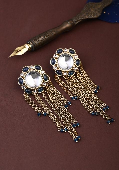 Blue  Zinc Alloy Earring