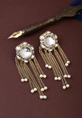 Golden  Zinc Alloy Earring