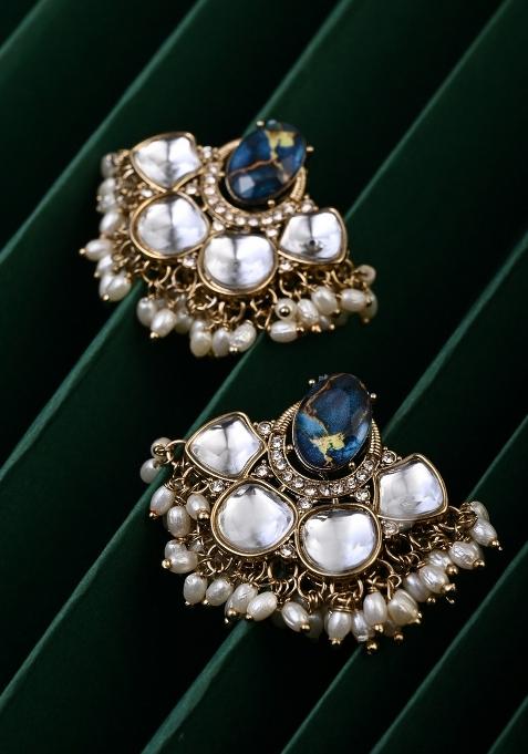 Blue  Zinc Alloy Earring