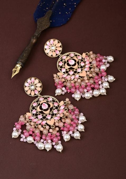 Peach  Zinc Alloy Earring