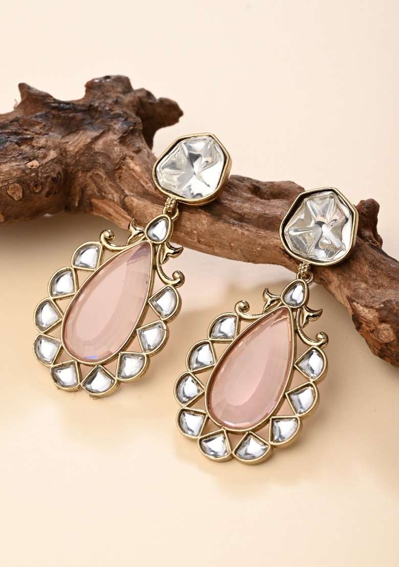 Pink  Zinc Alloy Earring - Indya