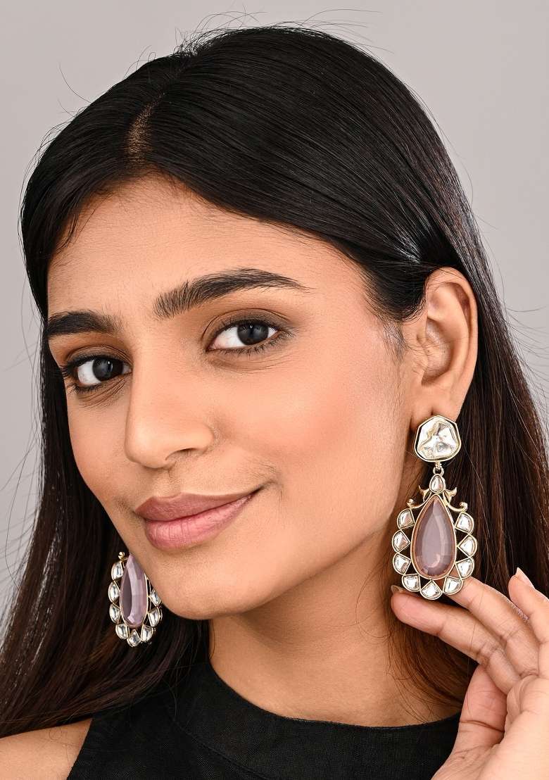 Pink  Zinc Alloy Earring - Indya