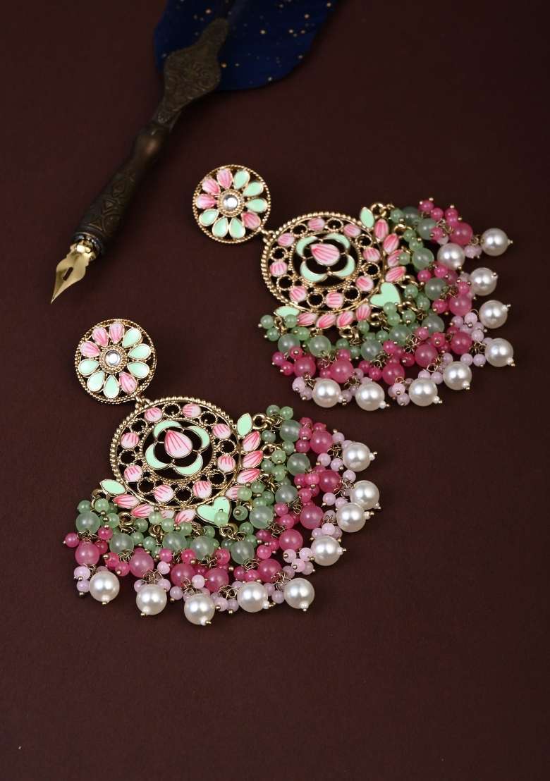 Multicolor  Zinc Alloy Earring - Indya