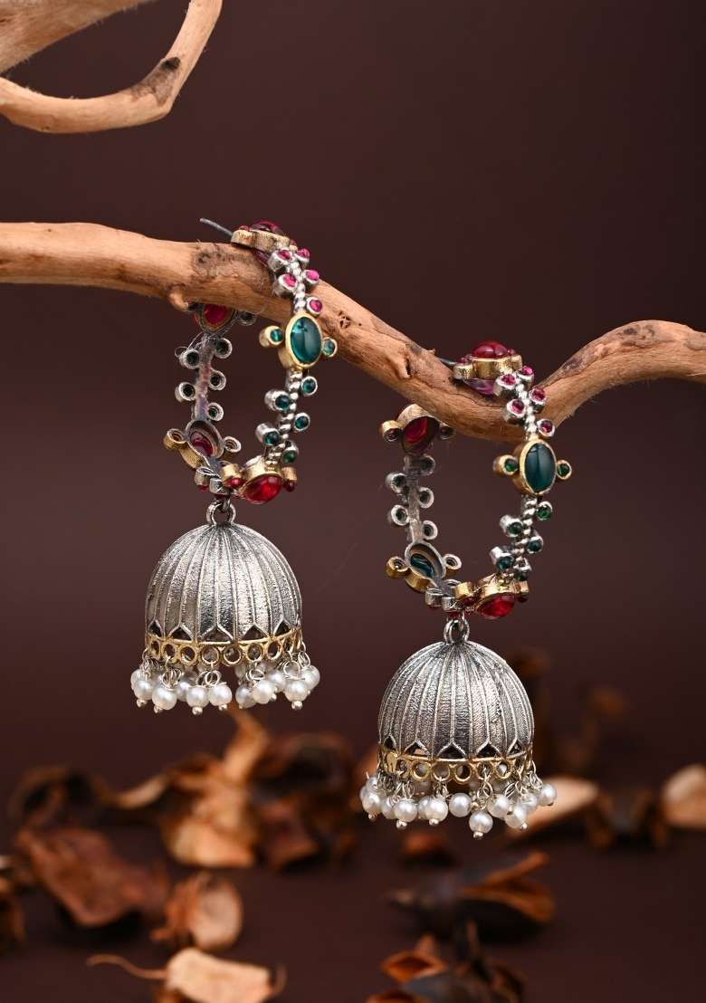 Multicolor  Brass Earring - Indya