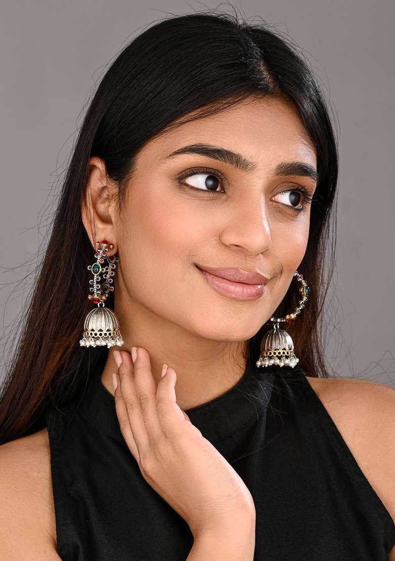 Multicolor  Brass Earring - Indya