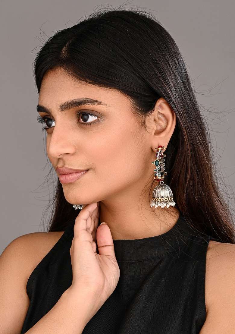 Multicolor  Brass Earring - Indya