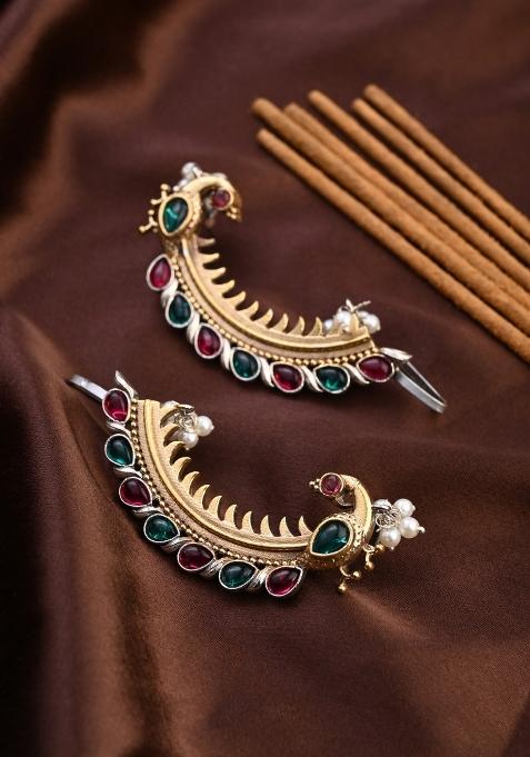 Golden  Brass Earring