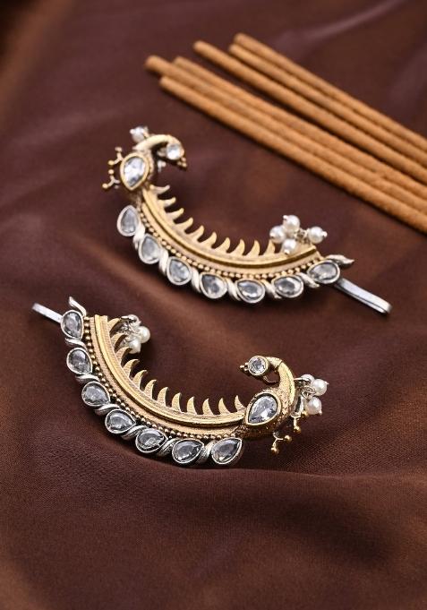 Golden  Brass Earring