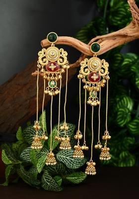 Green  Zinc Alloy Earring